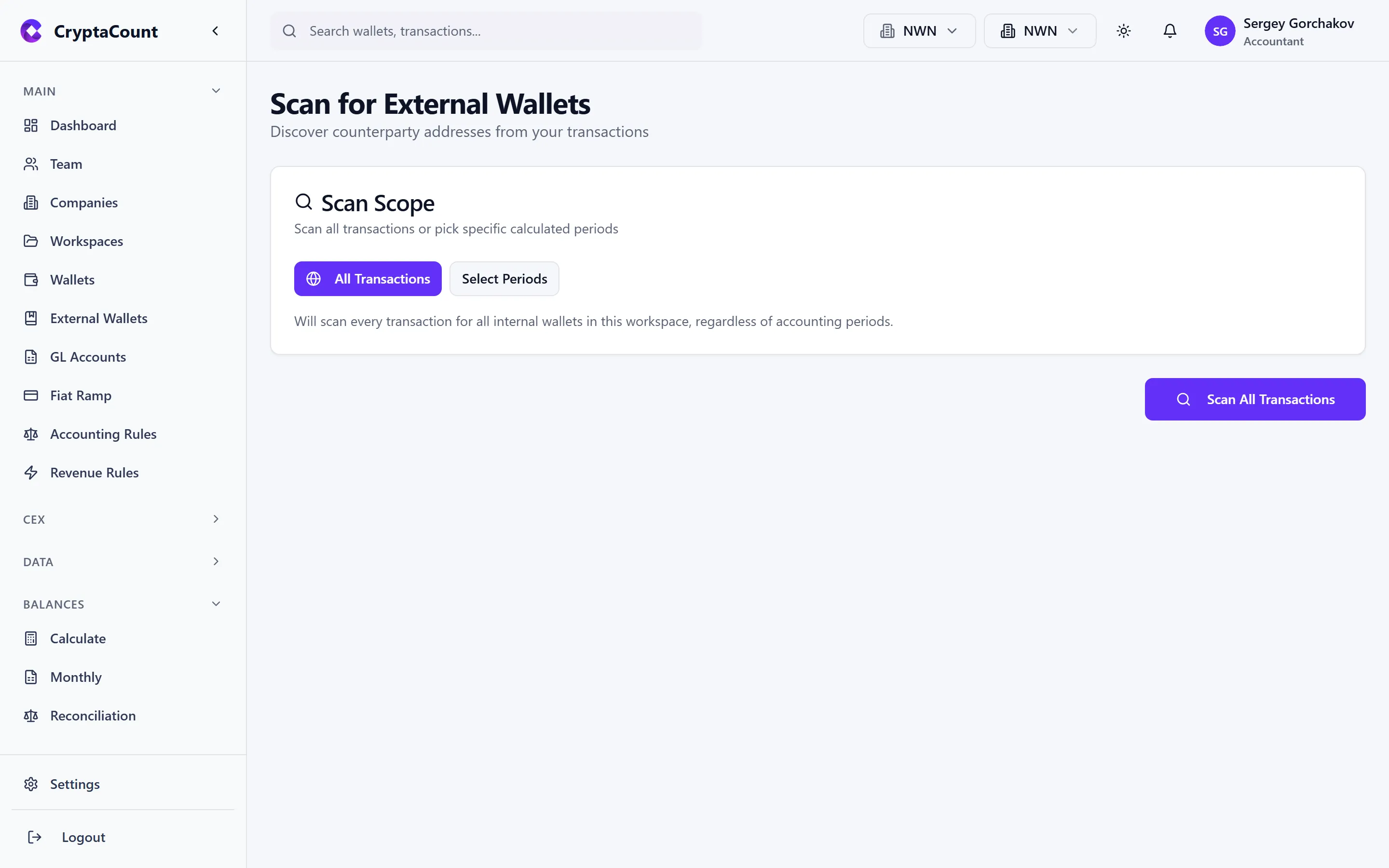External address scanner results