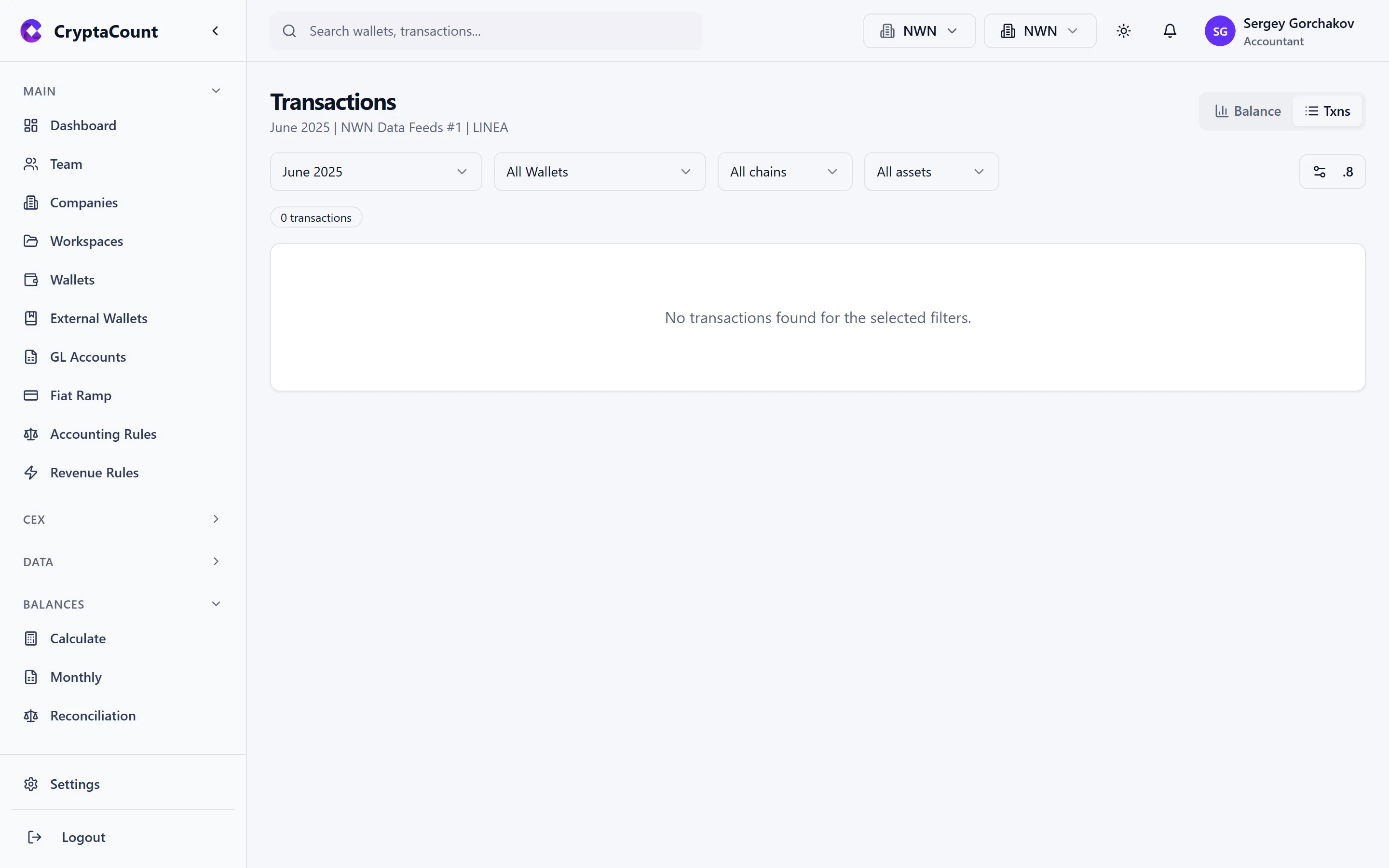 Automatic transaction classification result